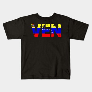 Venezuela Flag Spanish Teacher Hispanic Latino Food Culture Kids T-Shirt